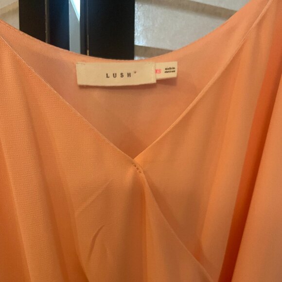 Lush High Low Peach Dress - Picture 2 of 6